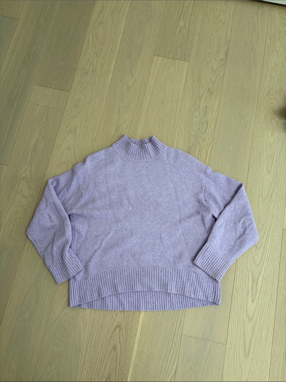 Uniqlo Light Lavender Mock Neck Sweater
